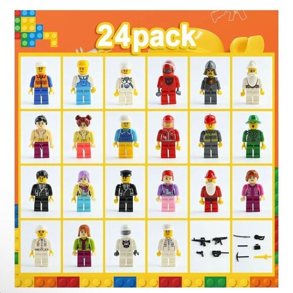 Christmas 24 Days Building Blocks Figure Advent Calendar Different Mini New - Picture 3 of 5